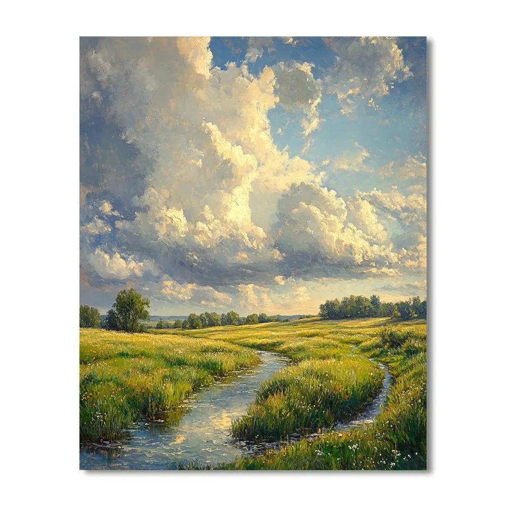Constable Inspired Meadow Afternoon Painting by numbers kit