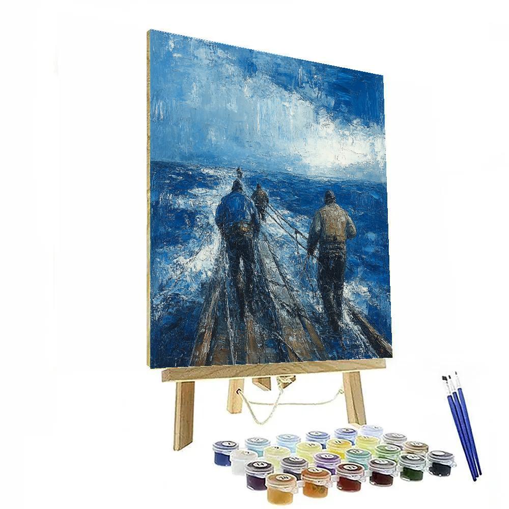 Winslow Homer Inspired Coastal Labour paint by numbers