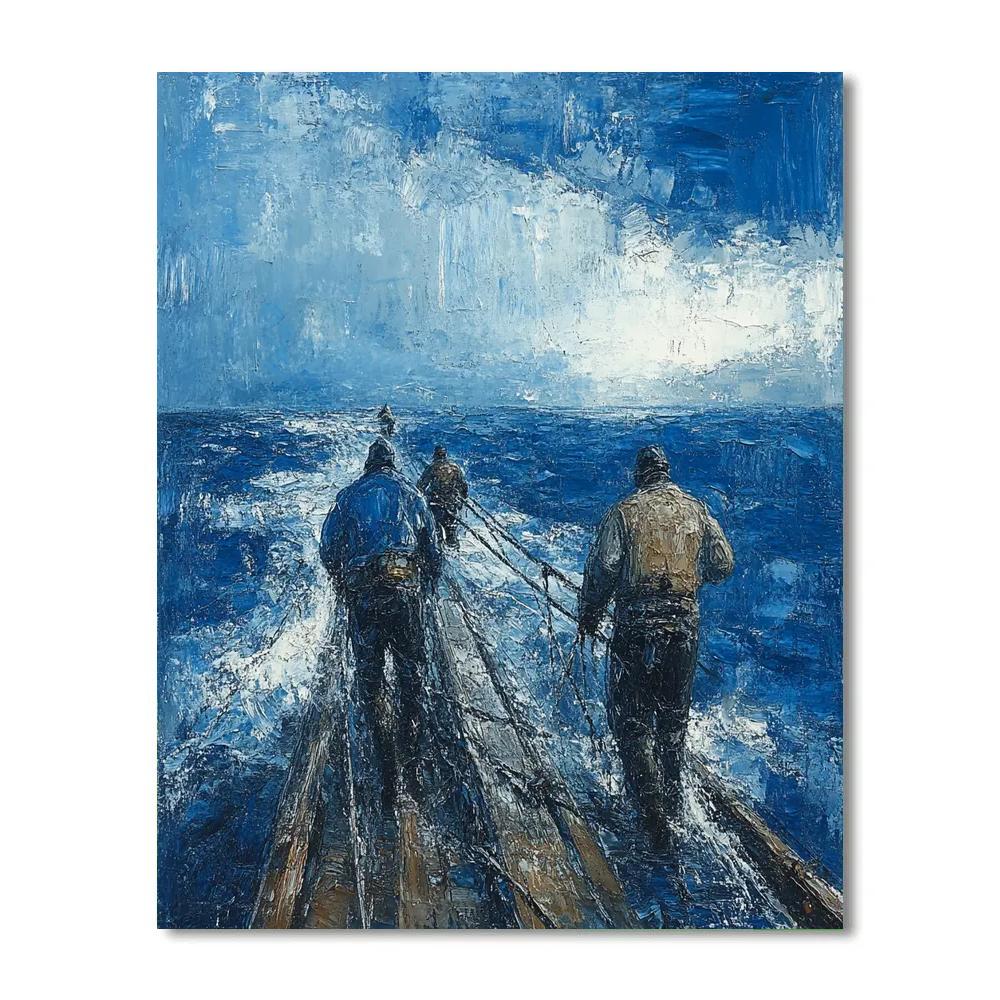 Winslow Homer Inspired Coastal Labour paint by numbers