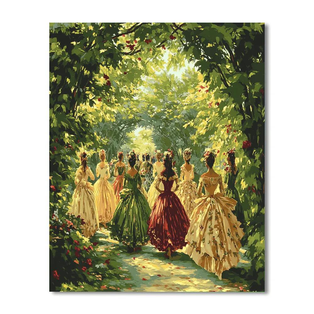 Burne Jones Inspired Enchanted Procession Paint by numbers kits