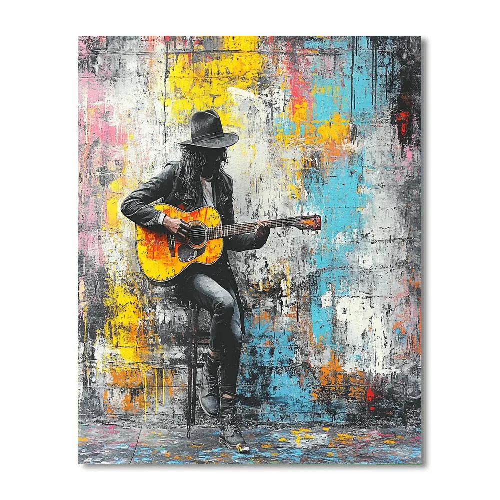 Banksy Inspired Alley Performance Painting by numbers kit