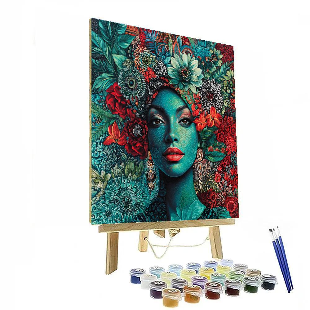 Frida Kahlo Inspired Remembrance Painting by numbers kit