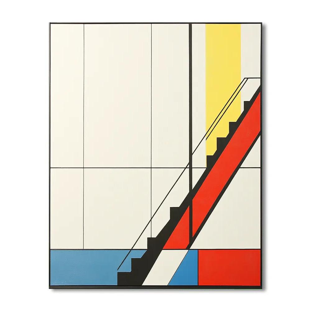 Mondrian Inspired Harbor Grid Paint by numbers art