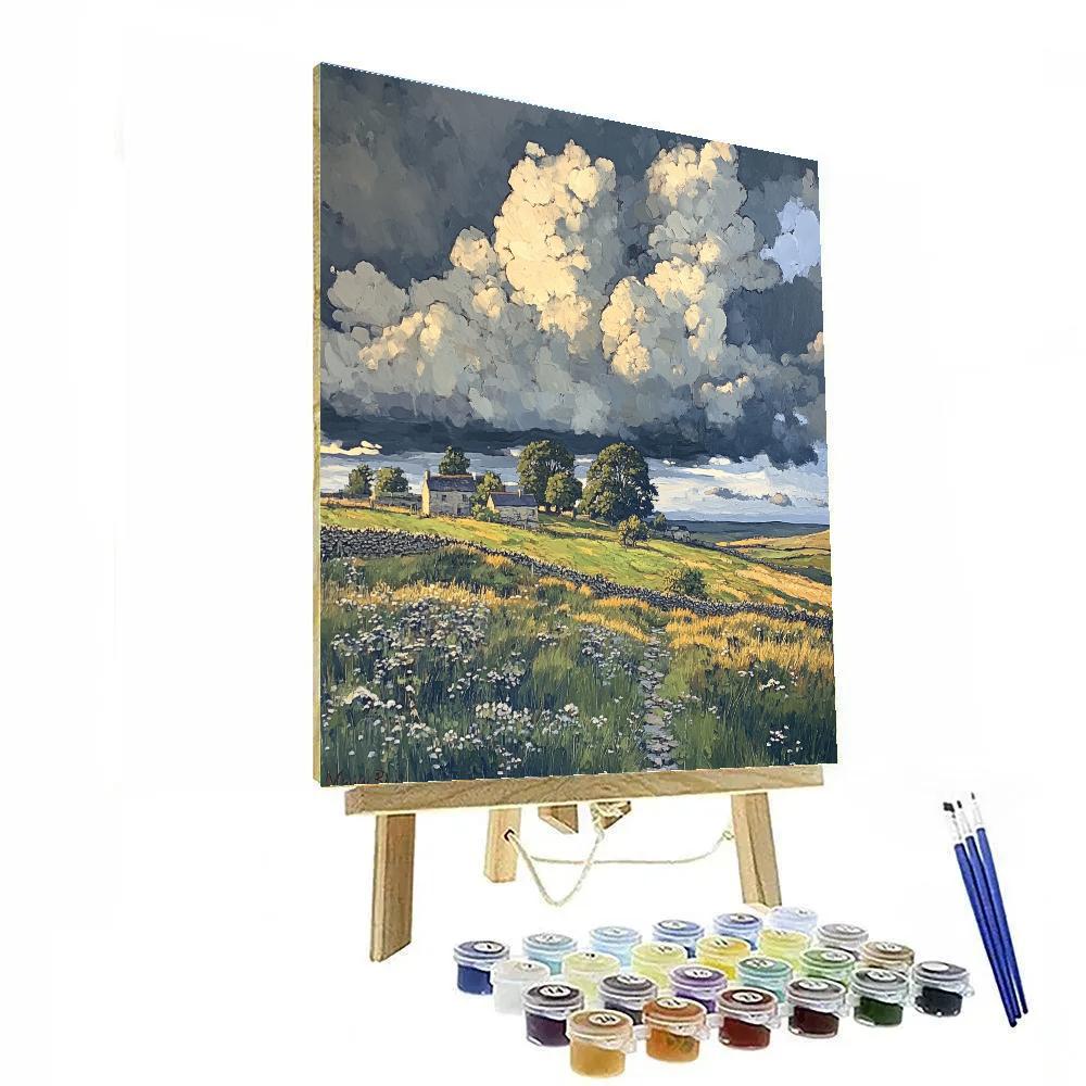 John Constable Inspired Blustery Moor painting number kit