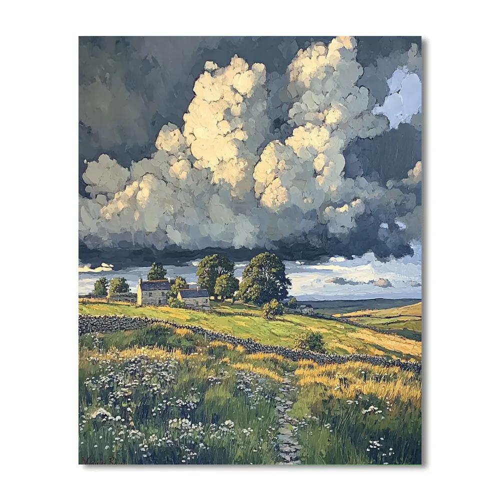 John Constable Inspired Blustery Moor painting number kit
