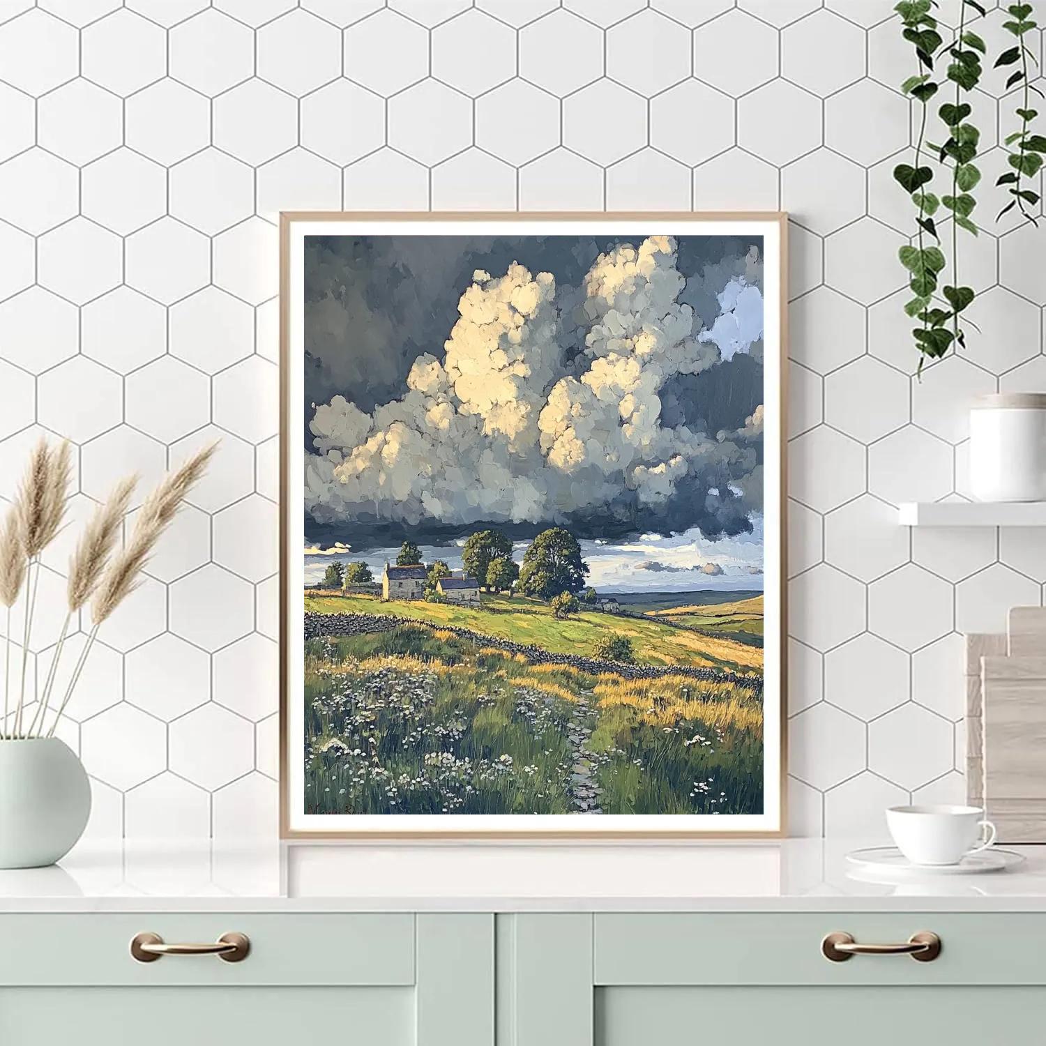 John Constable Inspired Blustery Moor painting number kit