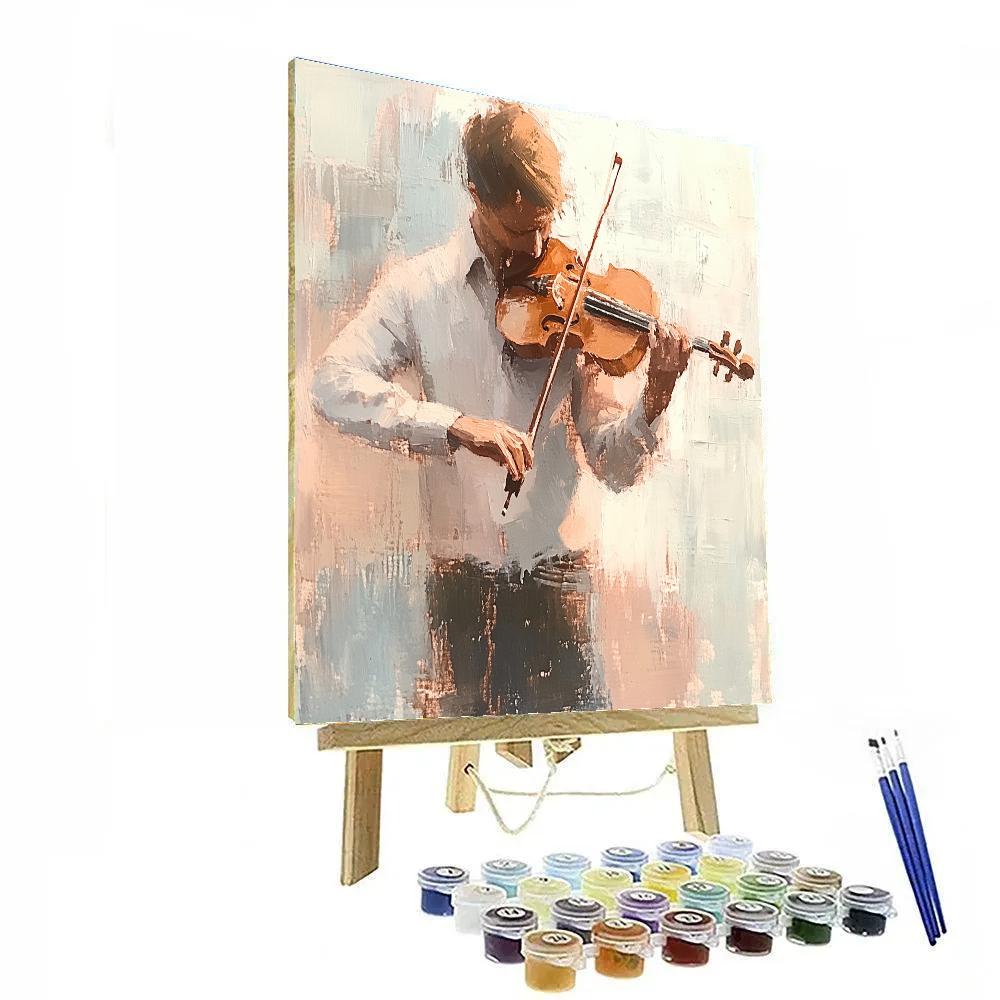 Degas Inspired Solo Violinist Paint by numbers art
