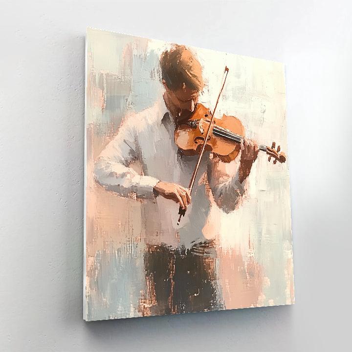 Degas Inspired Solo Violinist Paint by numbers art