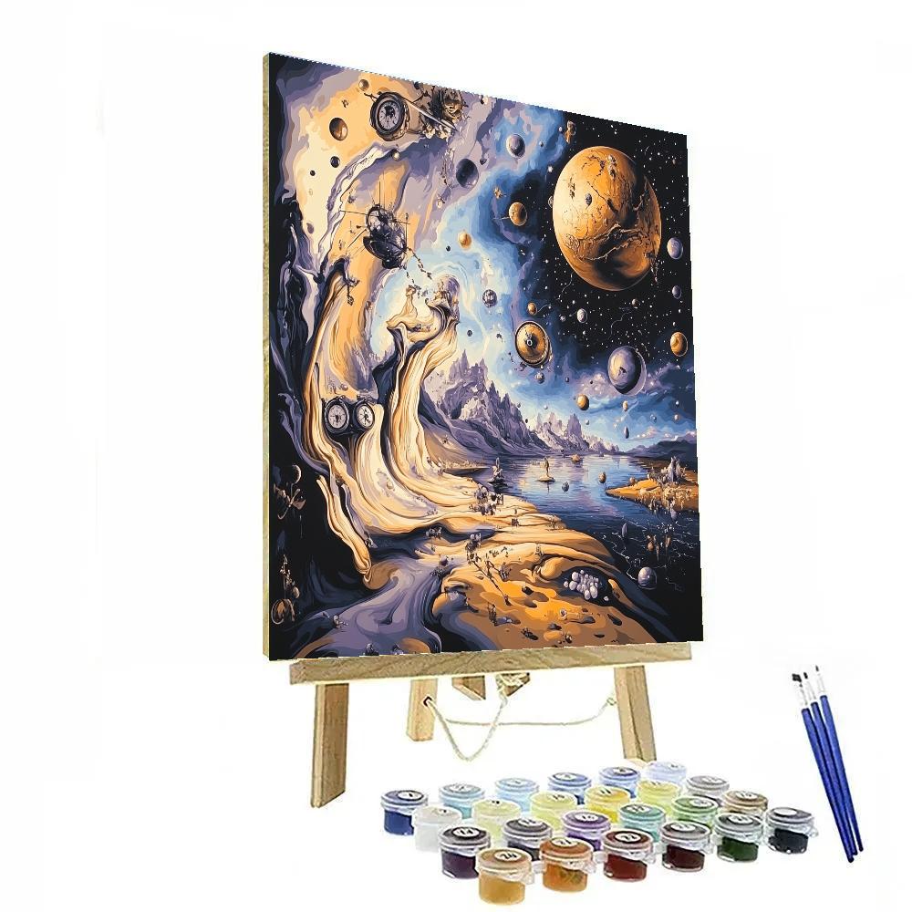 Salvador Dali Inspired Surreal Space Dream Numbered painting kits