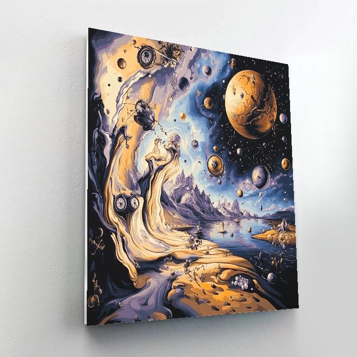 Salvador Dali Inspired Surreal Space Dream Numbered painting kits
