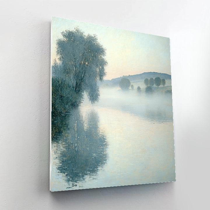 Claude Monet Inspired Morning River Mist Numbered painting kits
