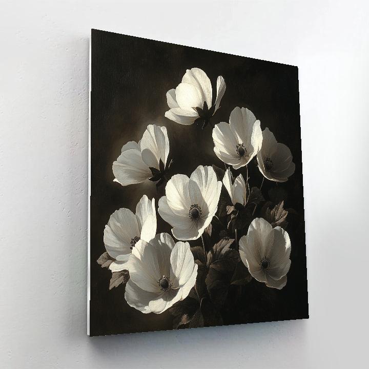 Caravaggio Inspired Twilight Blossoms paint by number