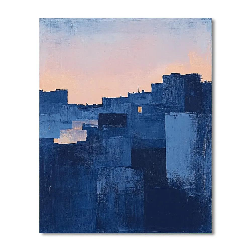 Edgar Degas Inspired Evening Breeze Over City Rooftops Paint by numbers art