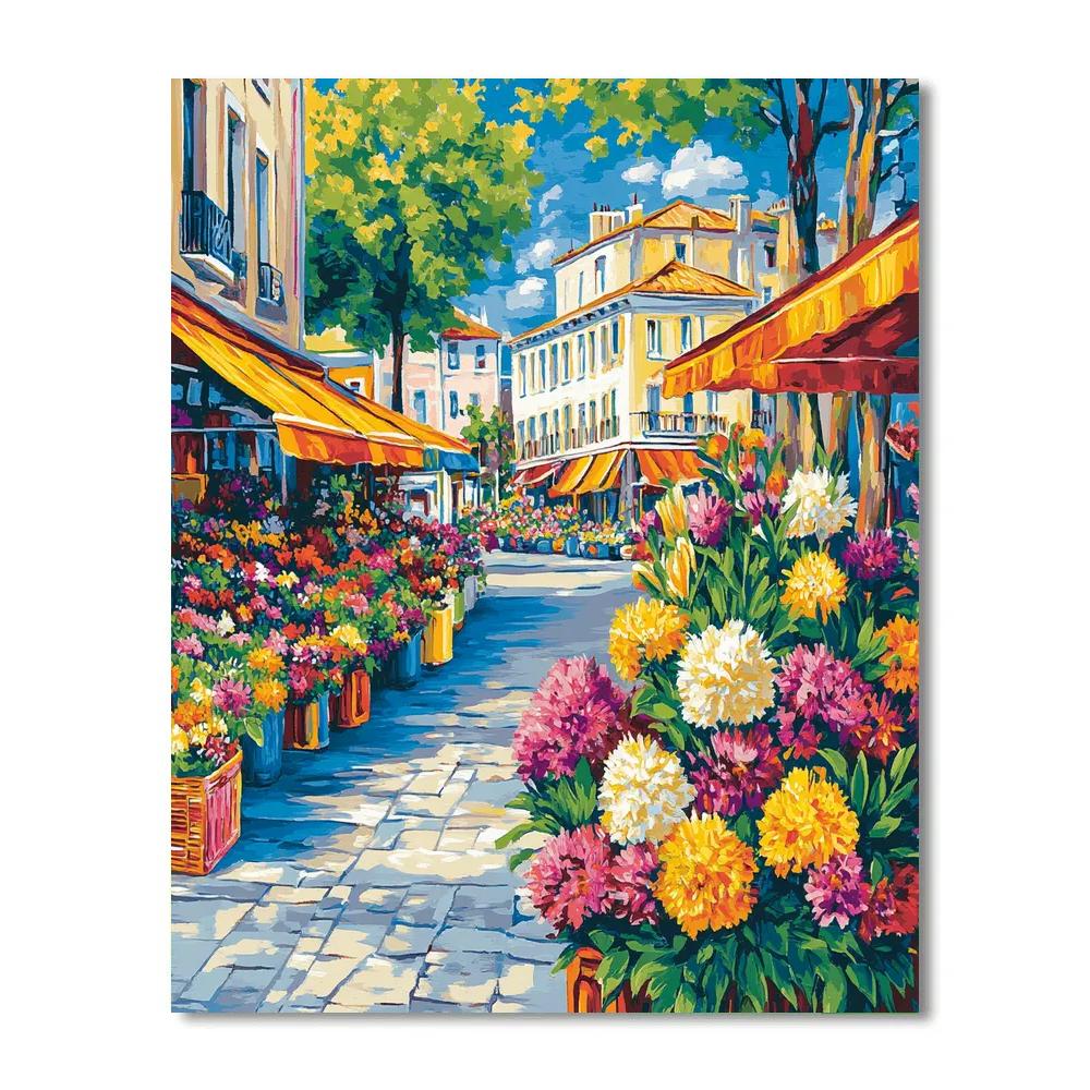 Matisse Inspired Flower Market painting number kit