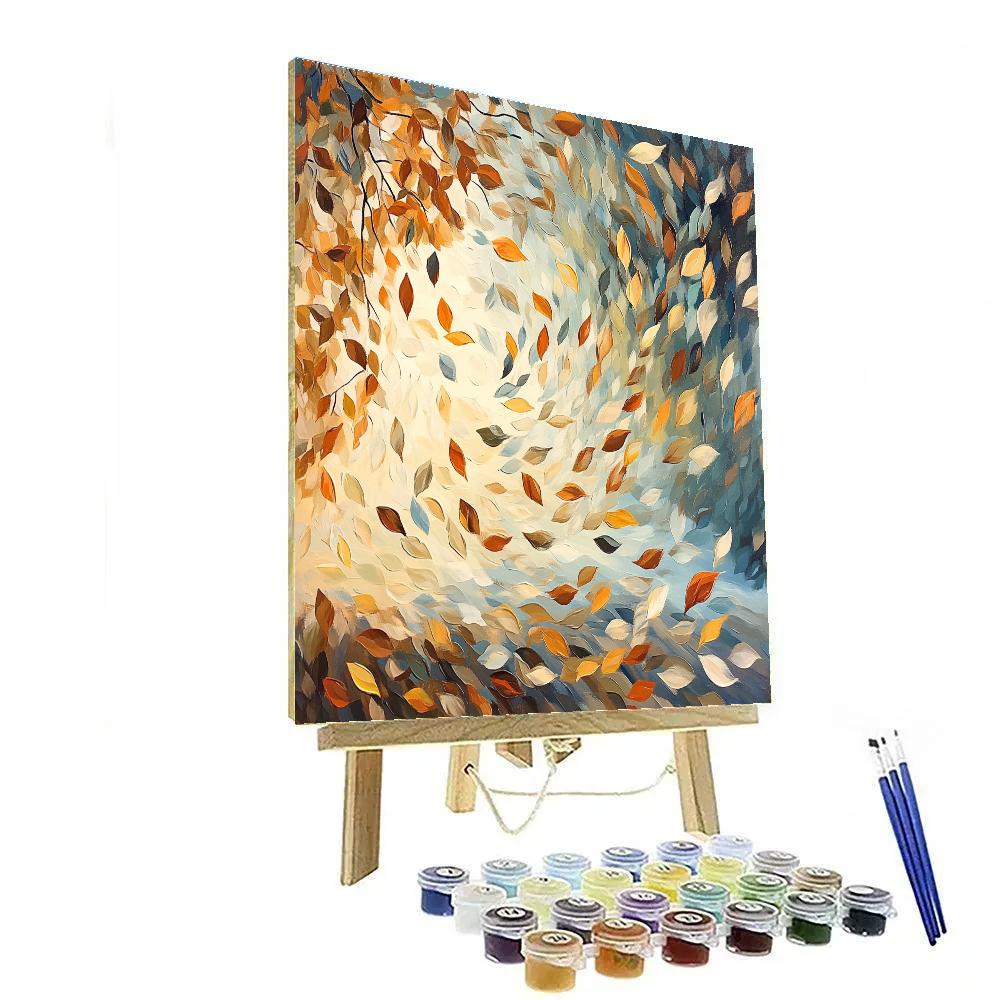 Edgar Degas Inspired Ballet Of Autumn Leaves DIY paint by numbers