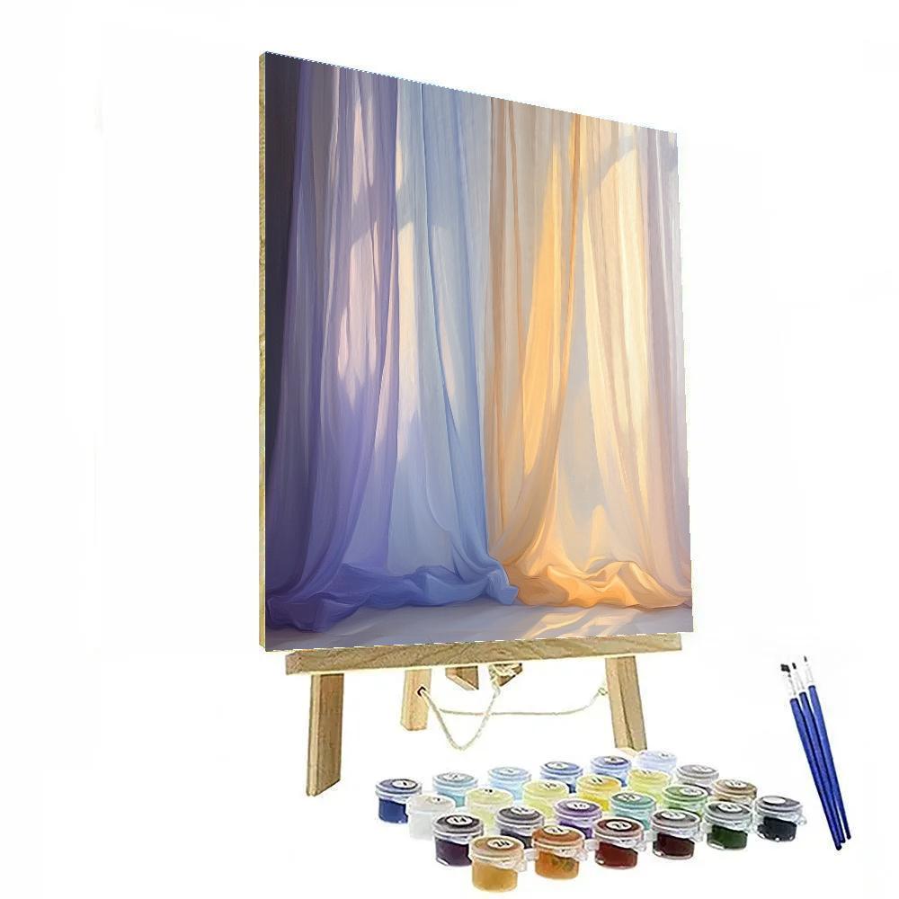 Edgar Degas Inspired Afternoon Curtain And Window Glow paint by number