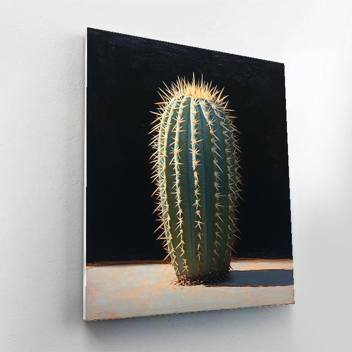 Caravaggio Inspired Desert Cactus Contrast DIY paint by numbers