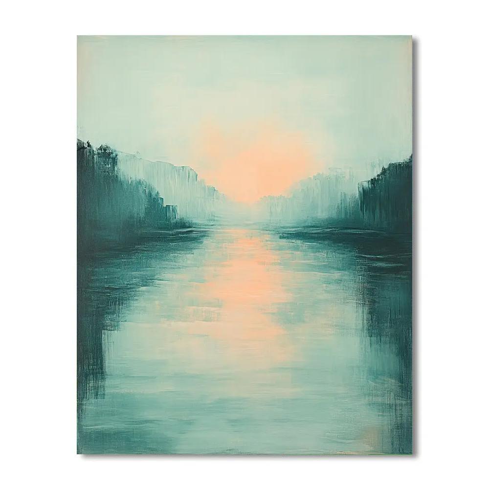 Edgar Degas Inspired River Mist And Morning Currents DIY paint by numbers