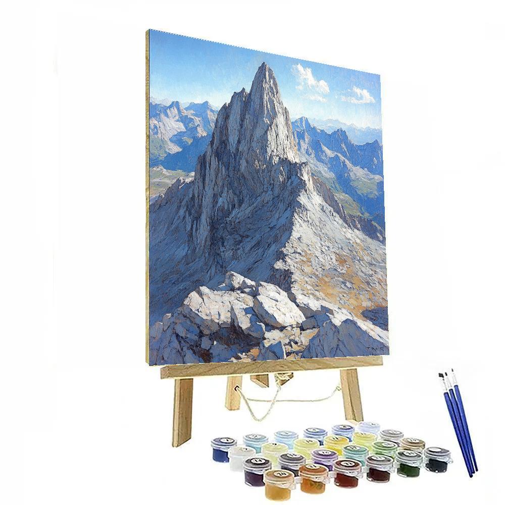 Caravaggio Inspired Midnight Mountain Peak painting number kit