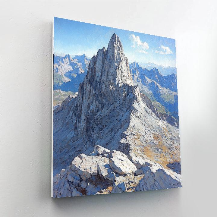 Caravaggio Inspired Midnight Mountain Peak painting number kit