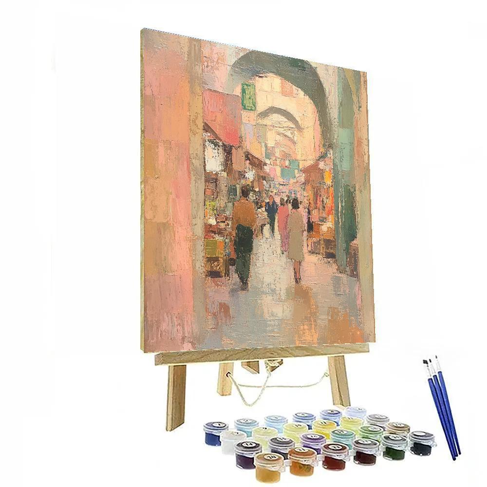 Edgar Degas Inspired Quiet Market Of Scents And Textures paint by numbers
