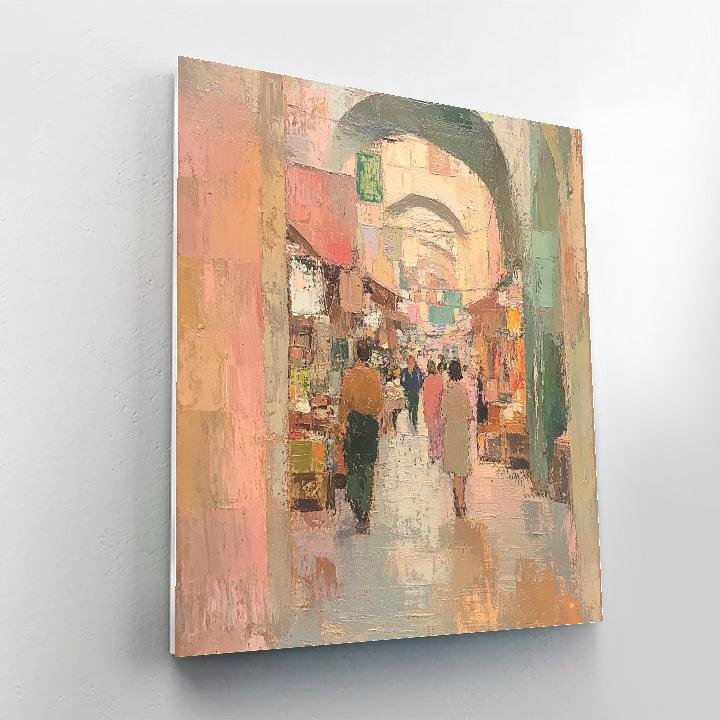 Edgar Degas Inspired Quiet Market Of Scents And Textures paint by numbers