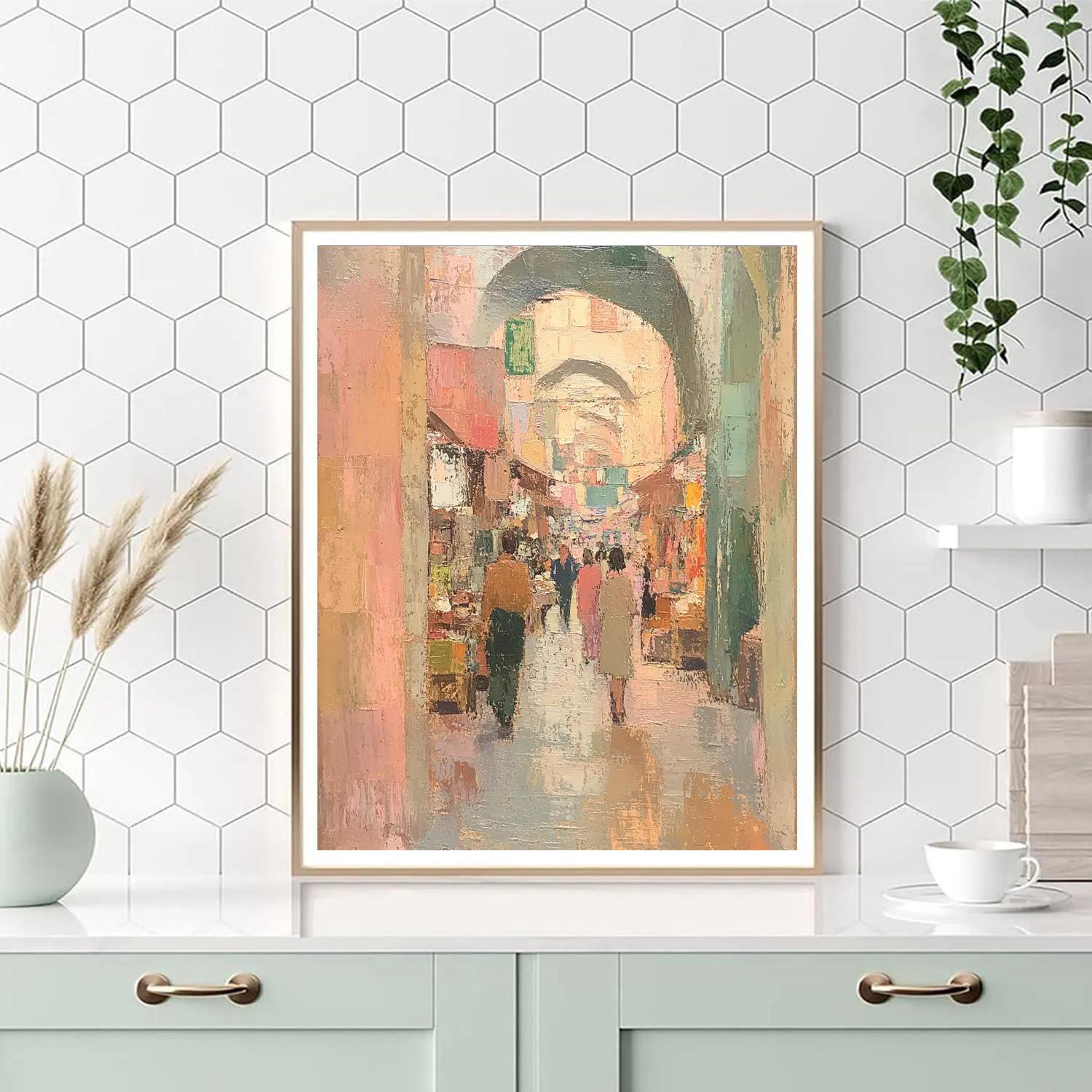 Edgar Degas Inspired Quiet Market Of Scents And Textures paint by numbers