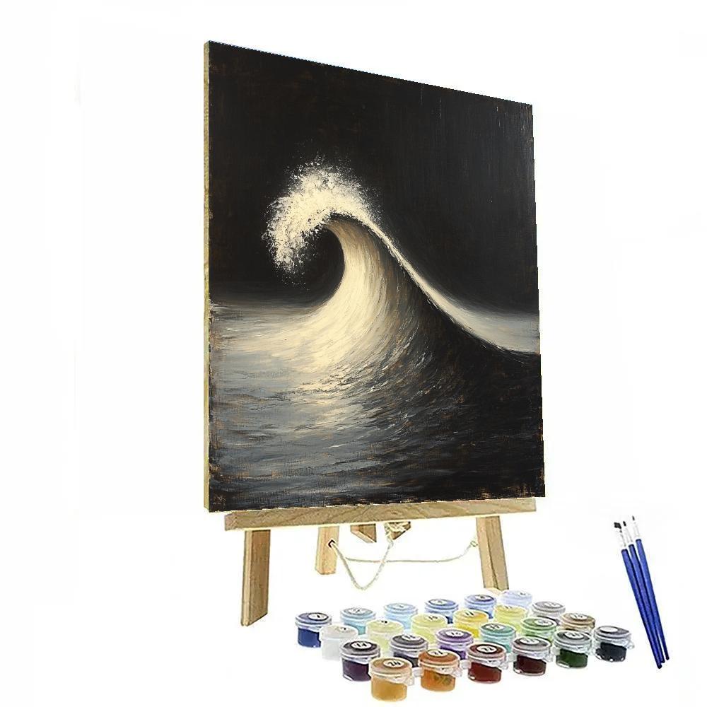 Caravaggio Inspired Ocean Wave Crest Painting by numbers kit