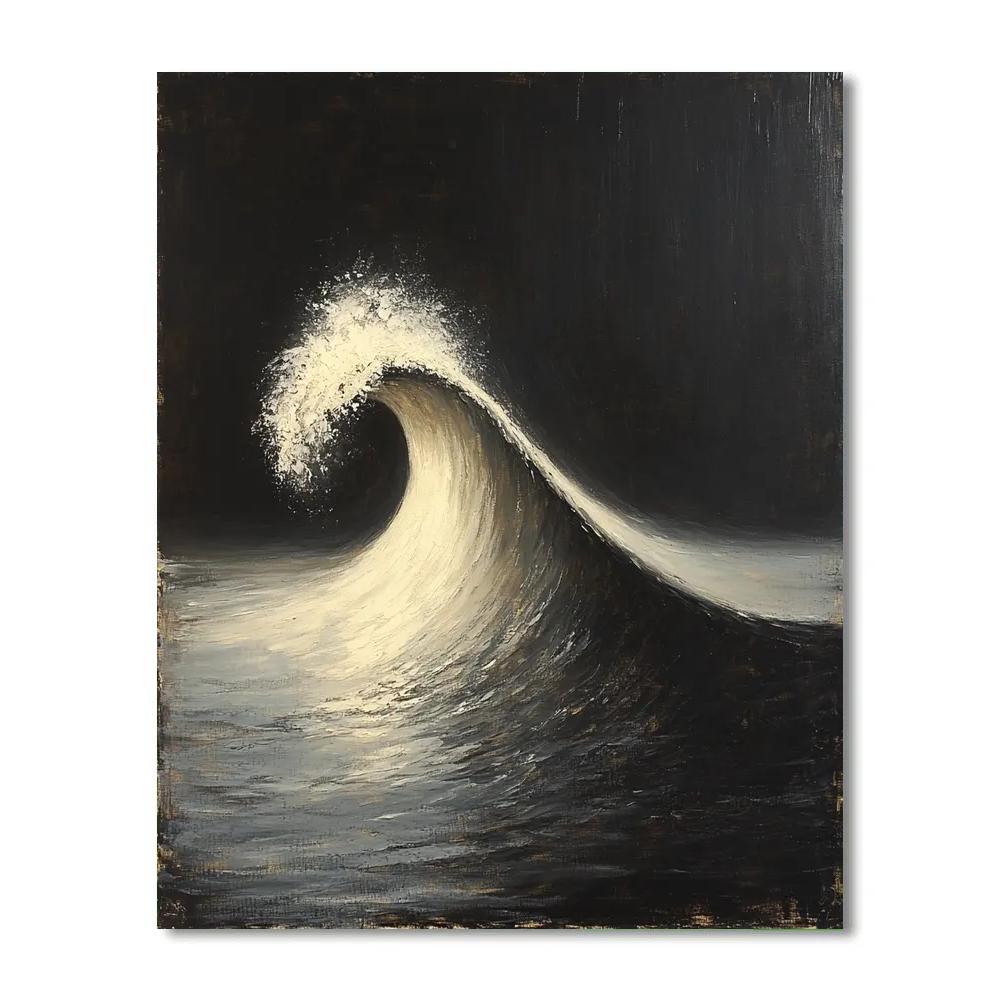 Caravaggio Inspired Ocean Wave Crest Painting by numbers kit