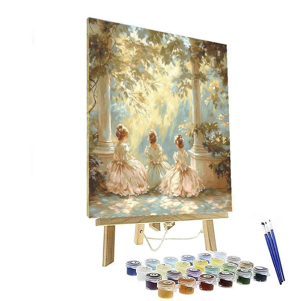 Fragonard Inspired Garden Party Painting by numbers kit