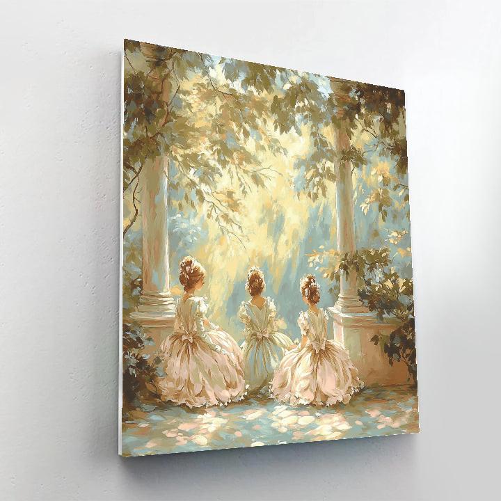 Fragonard Inspired Garden Party Painting by numbers kit