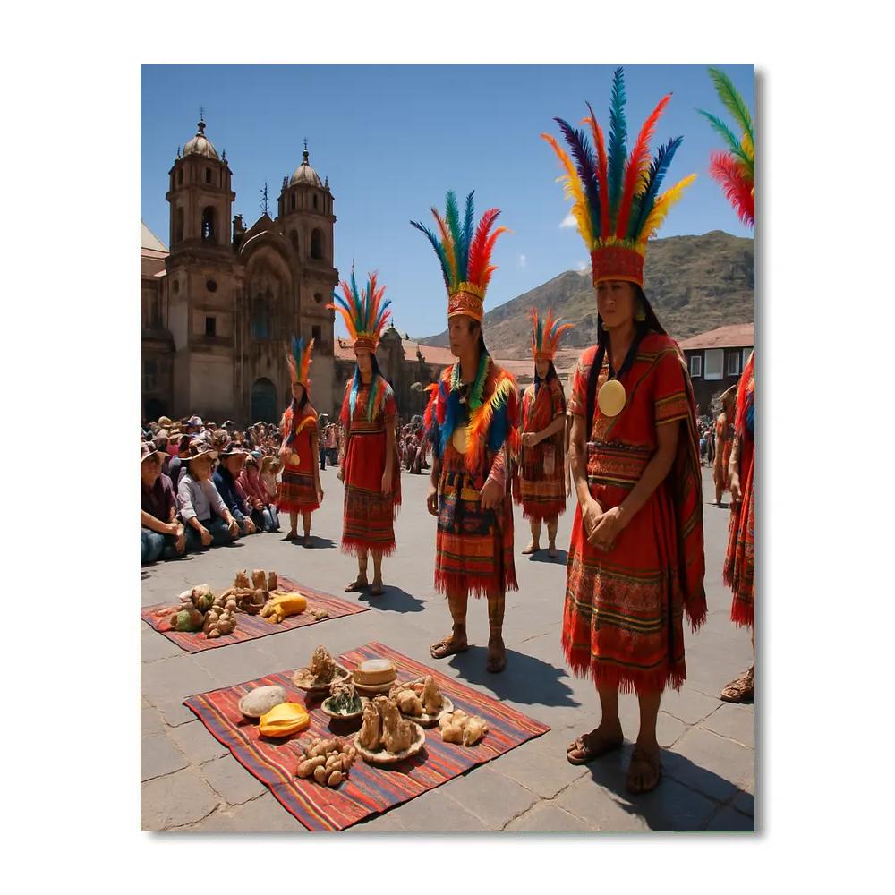 Inti Raymi Sun Ceremony In Cusco Paint by numbers kits