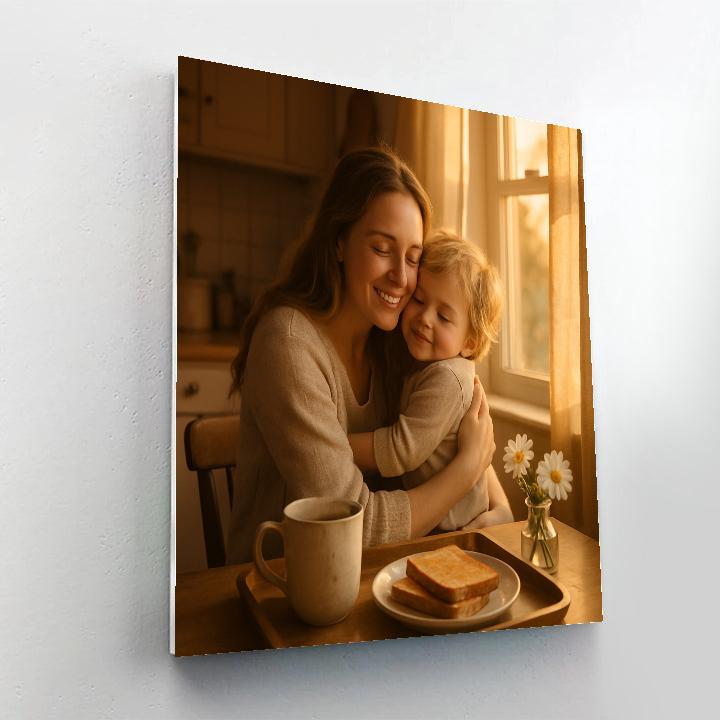 Sunlit Breakfast Cuddle paint by number