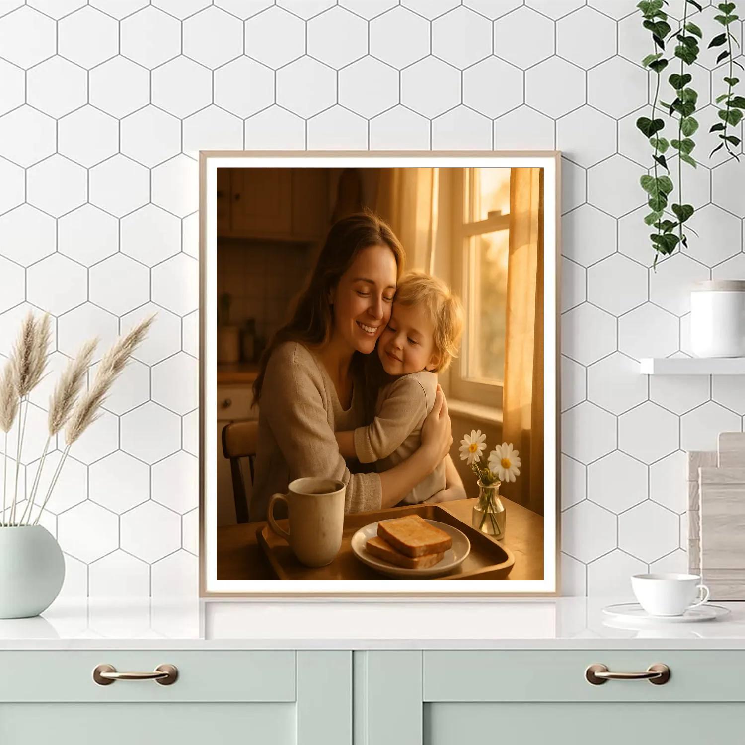 Sunlit Breakfast Cuddle paint by number