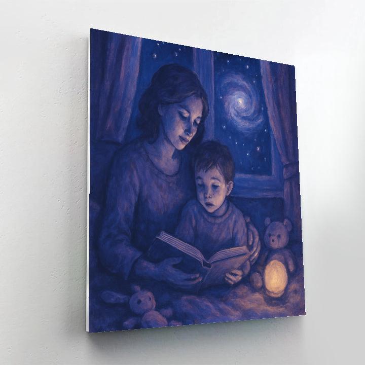 Stargazer Bedtime Story paint by numbers