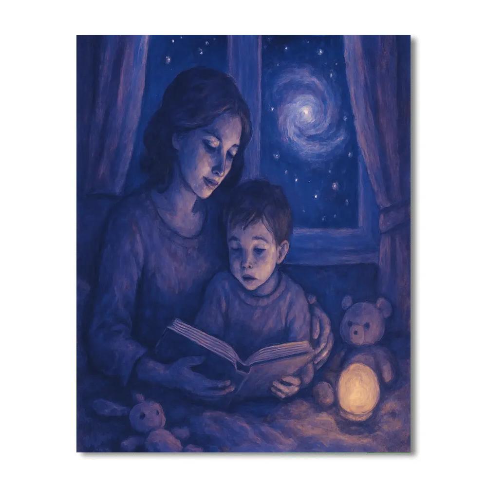 Stargazer Bedtime Story paint by numbers