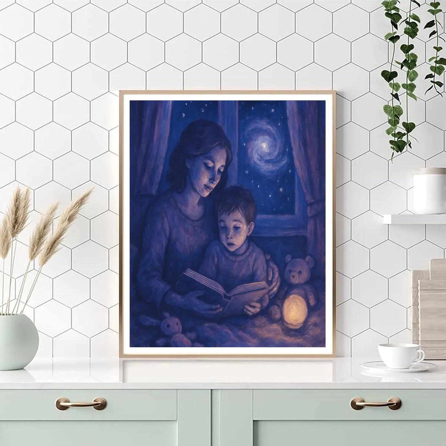 Stargazer Bedtime Story paint by numbers