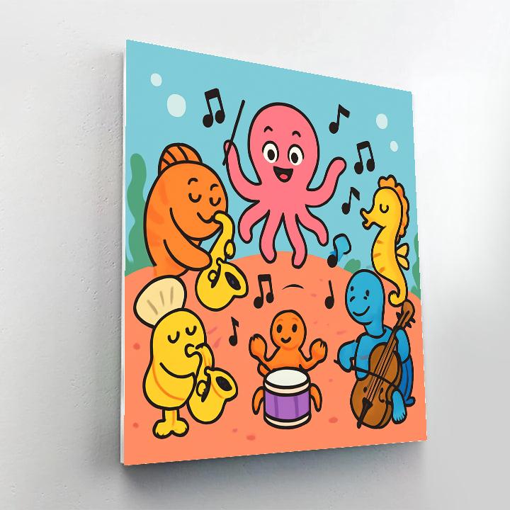 Rainbow Reef Orchestra Painting by numbers kit