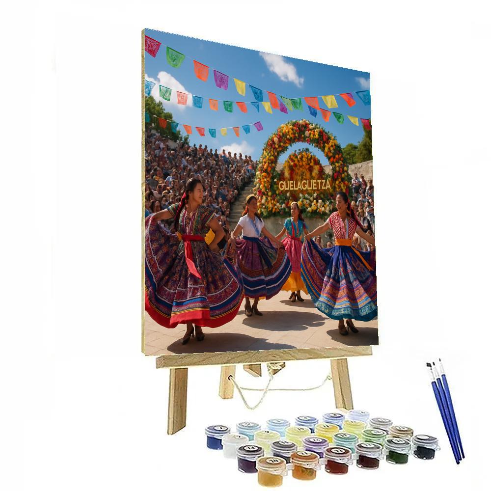 Oaxaca Guelaguetza Dance Paint by numbers art