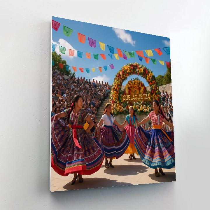 Oaxaca Guelaguetza Dance Paint by numbers art