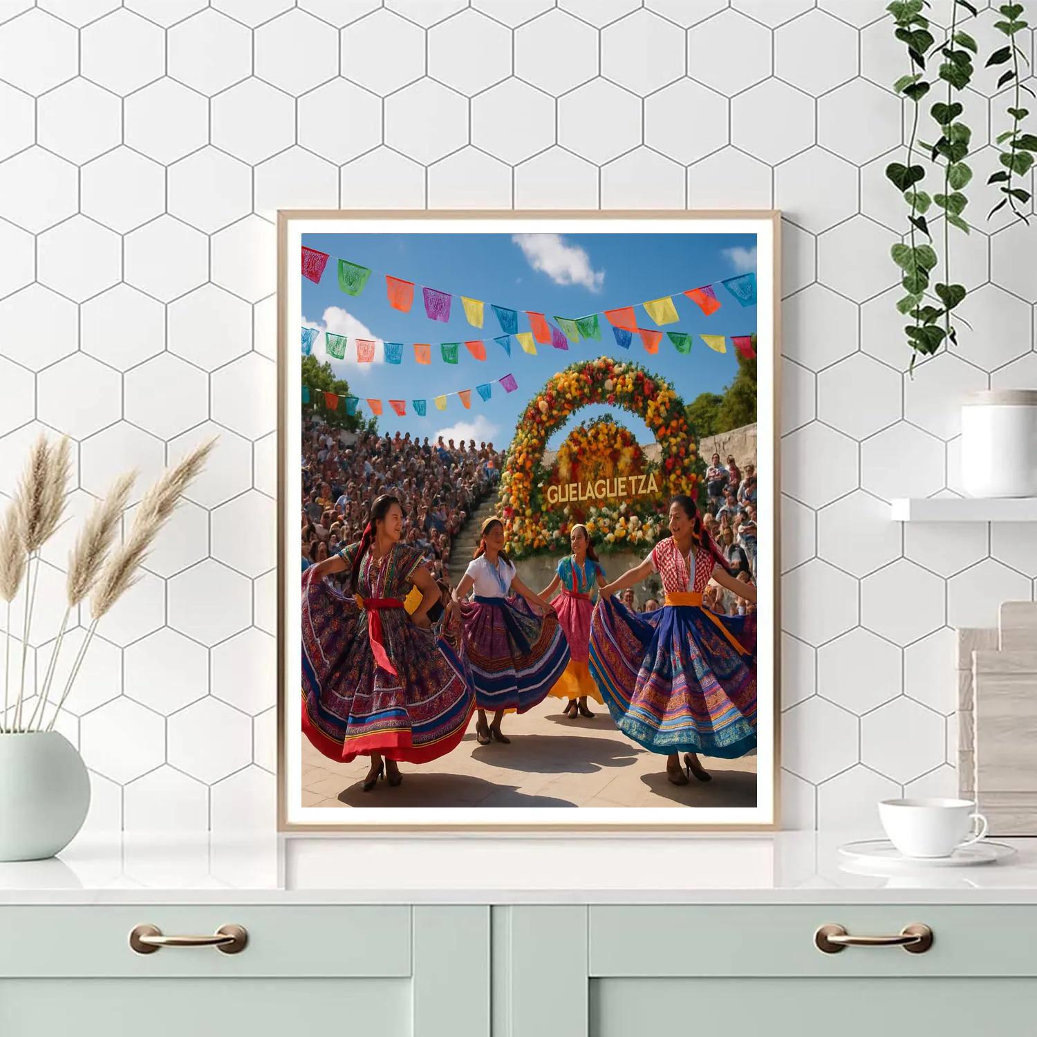 Oaxaca Guelaguetza Dance Paint by numbers art