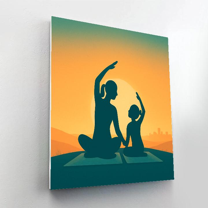 Sunrise Yoga Connection painting number kit