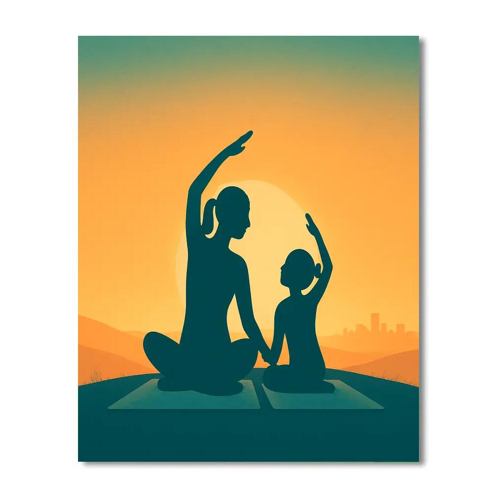 Sunrise Yoga Connection painting number kit