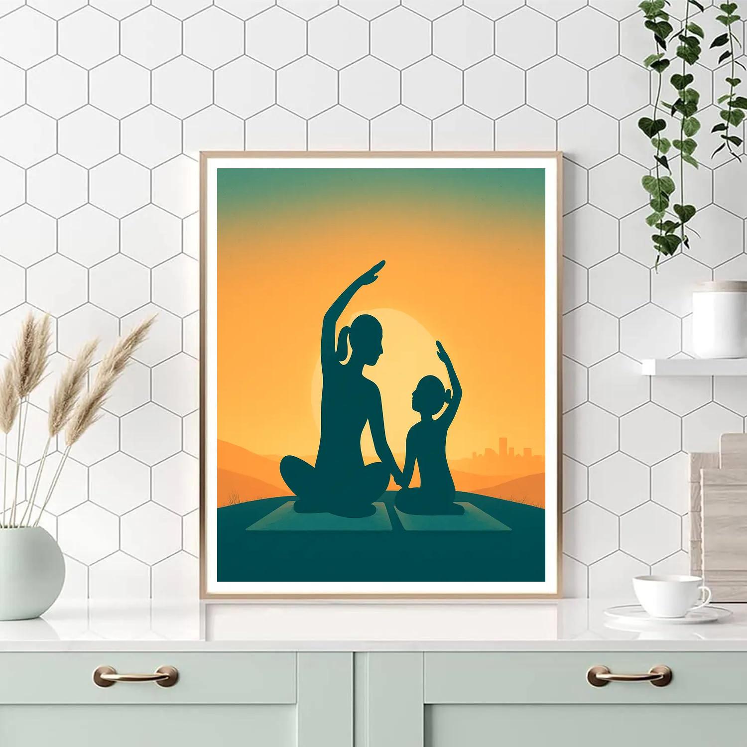 Sunrise Yoga Connection painting number kit
