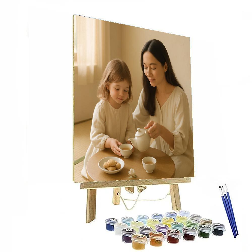Quiet Morning Tea Ritual Painting by numbers kit