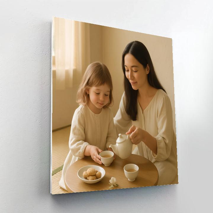 Quiet Morning Tea Ritual Painting by numbers kit