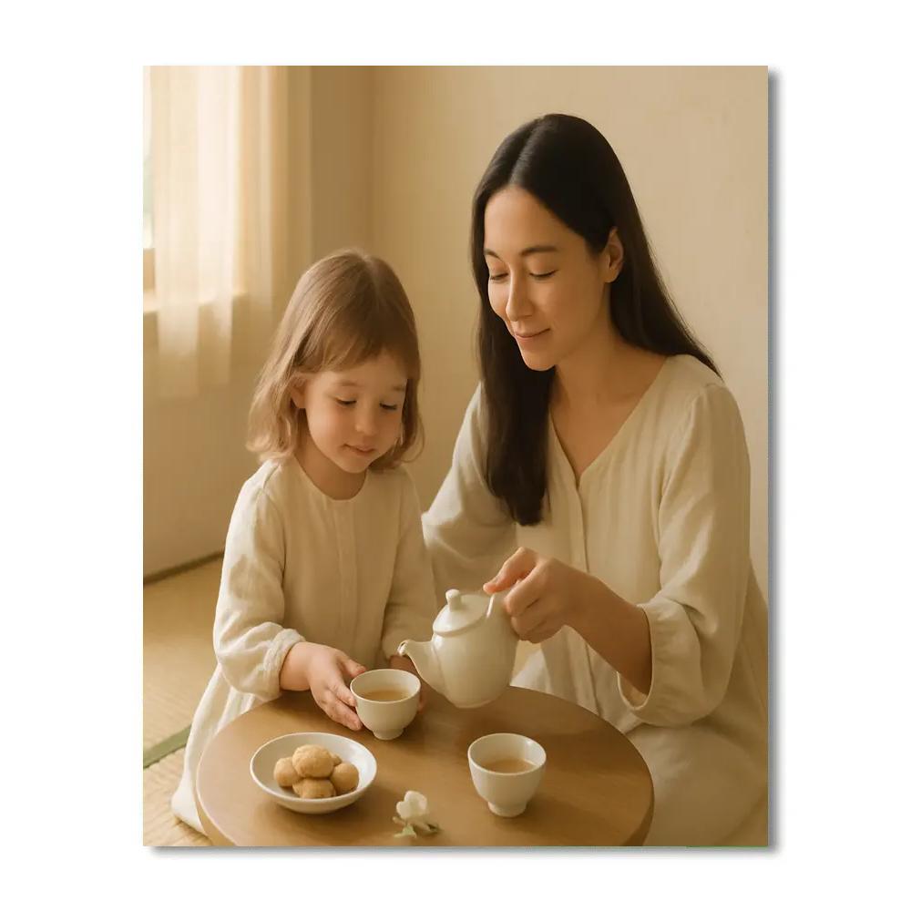 Quiet Morning Tea Ritual Painting by numbers kit