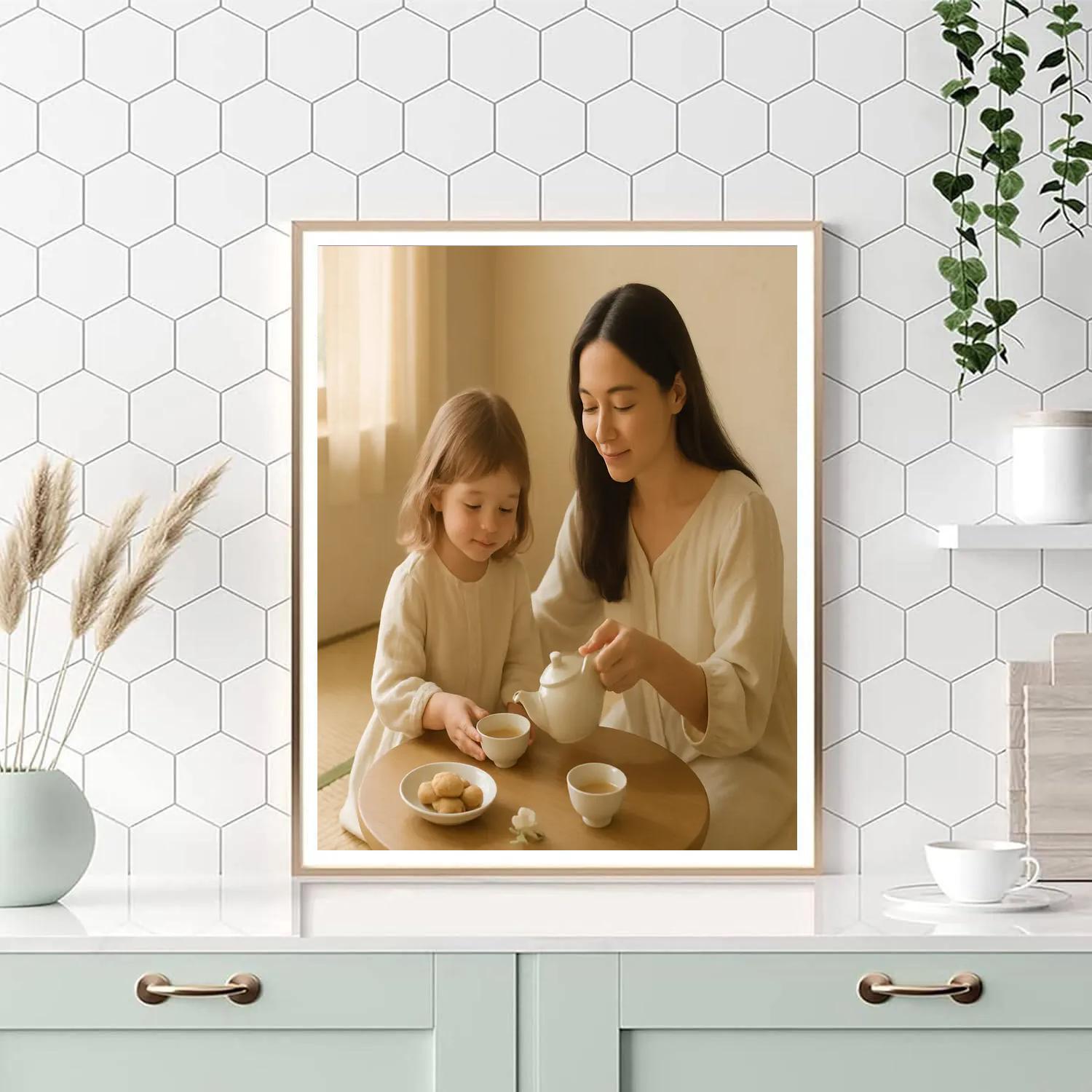 Quiet Morning Tea Ritual Painting by numbers kit