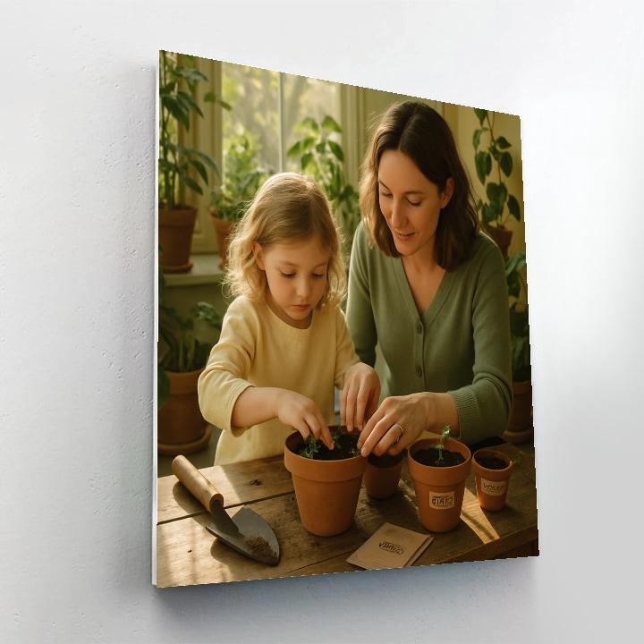 Sunroom Planting Lessons paint by number