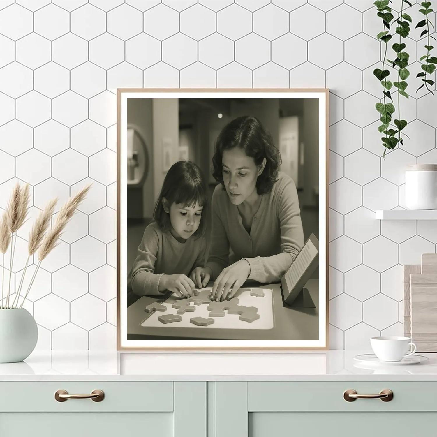 Quiet Museum Puzzle Solving DIY paint by numbers